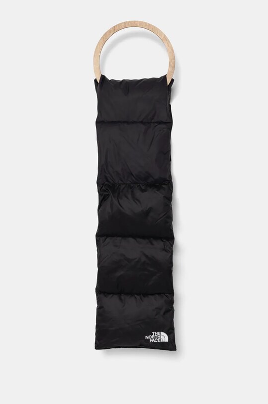 Páperový šál The North Face Nuptse Scarf látka čierna NF0A8A39KX71