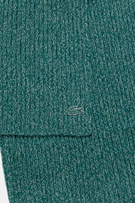 Kratki vuneni šal Lacoste RE4736 tirkizna AW24