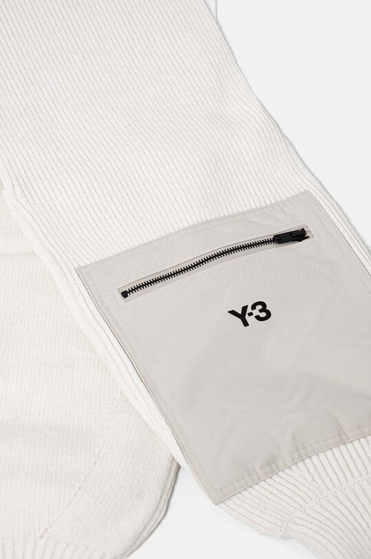 Вовняний шарф Y-3 Nylon Scarf бежевий JI6797