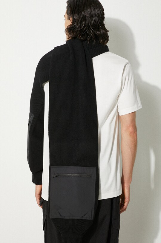 Y-3 sciarpa in lana Nylon Scarf IY9276 nero AW24