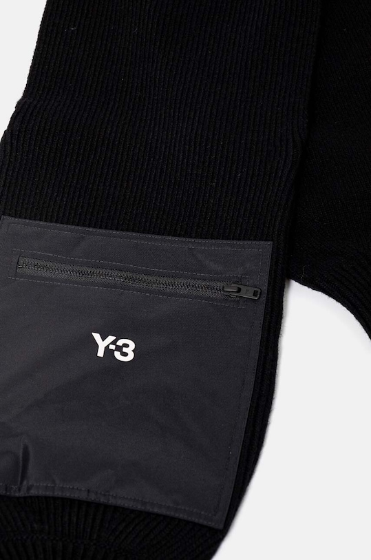 Y-3 sciarpa in lana Nylon Scarf nero IY9276