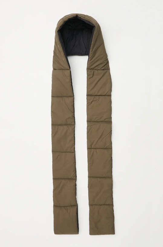 Шарф з капюшоном Sisley 6G6HWU01Z зелений AW24