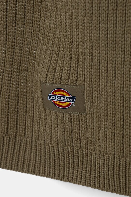 Шарф з домішкою вовни Dickies RIB DK0A4Z3G зелений AW24