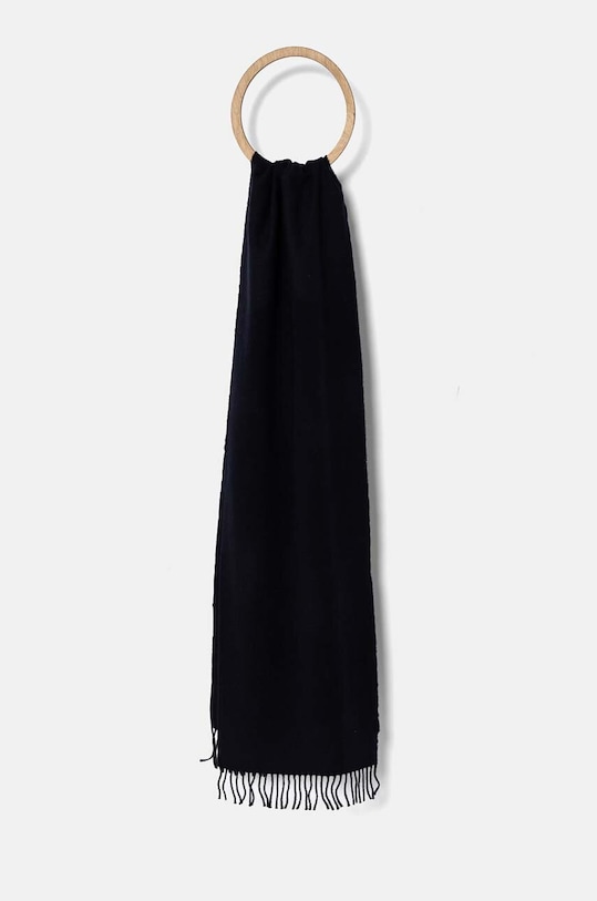 Gant esarfa de lana uni bleumarin 9920203