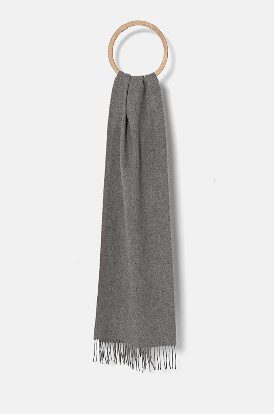 Vlnený šál Gant vlna sivá 9920203