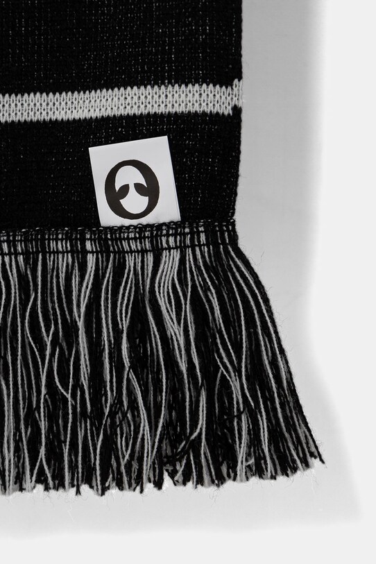 Šal No Problemo No Problemo Striped Scarf NP90103.02 crna AW24