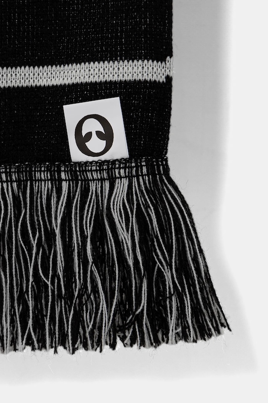 Шарф No Problemo No Problemo Striped Scarf NP90103.02 чорний AW24