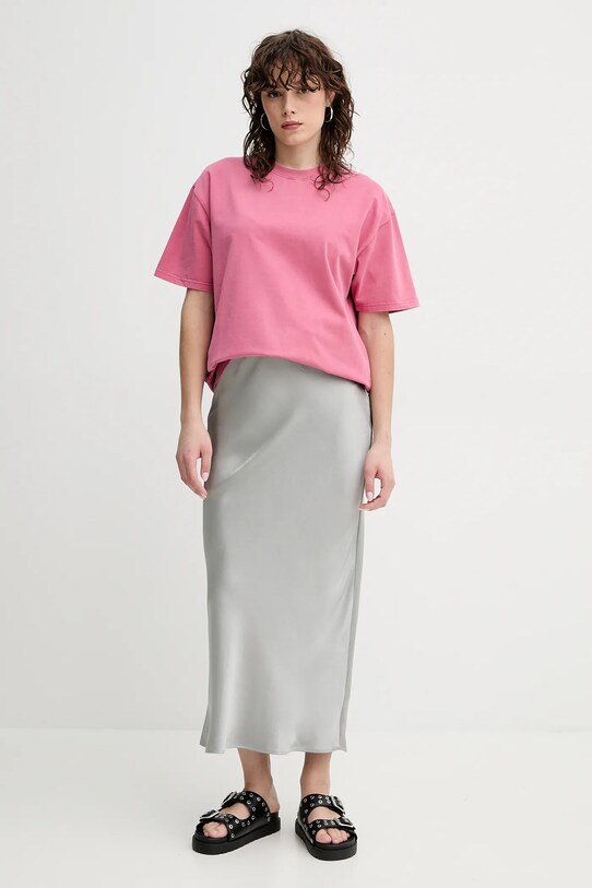 Suknja Samsoe Samsoe SAAGNETA F24200090 siva SS25
