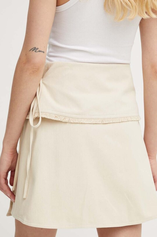 Ruházat Samsoe Samsoe pamut szoknya SADI F24200104 bézs