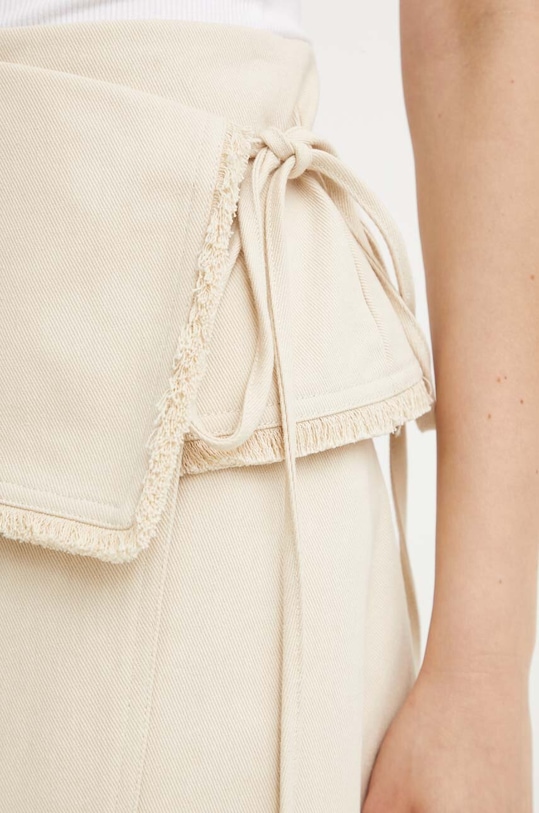 Samsoe Samsoe pamut szoknya SADI bézs F24200104