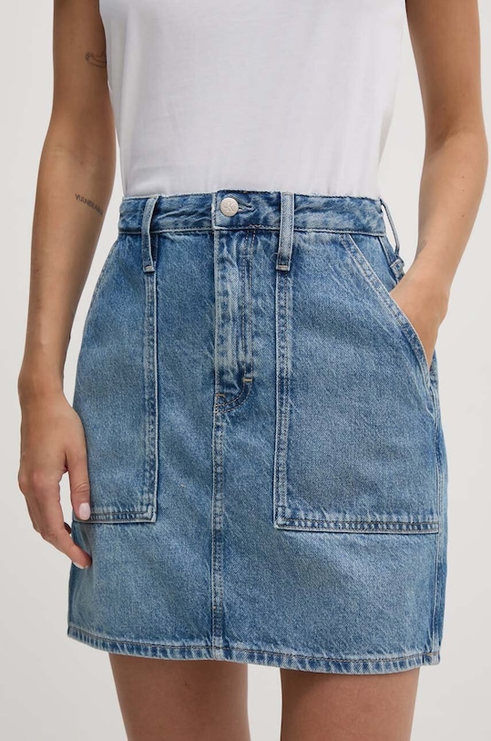 Джинсова спідниця Calvin Klein Jeans casual блакитний J20J223681