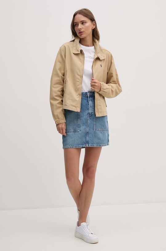 Rifľová sukňa Calvin Klein Jeans J20J223681 modrá AW24