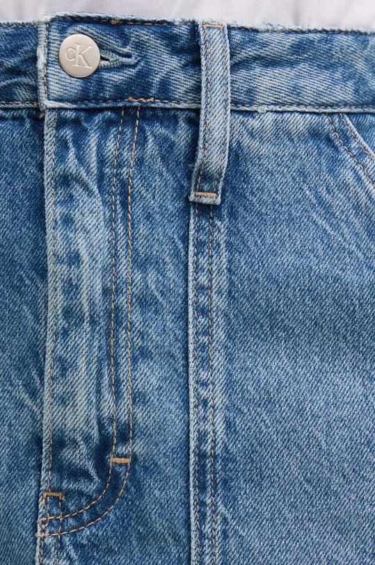 Rifľová sukňa Calvin Klein Jeans modrá J20J223681