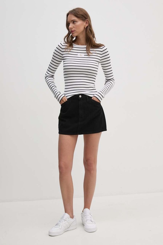 Τζιν φούστα Calvin Klein Jeans J20J223705 μαύρο AW24