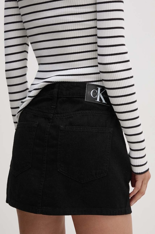 Ρούχα Τζιν φούστα Calvin Klein Jeans J20J223705 μαύρο
