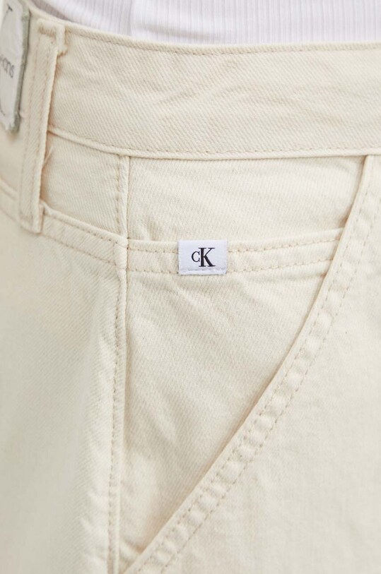 Τζιν φούστα Calvin Klein Jeans μπεζ J20J223886