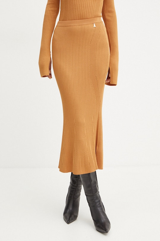 Спідниця Patrizia Pepe візерунок коричневий 8G0423.K9J5