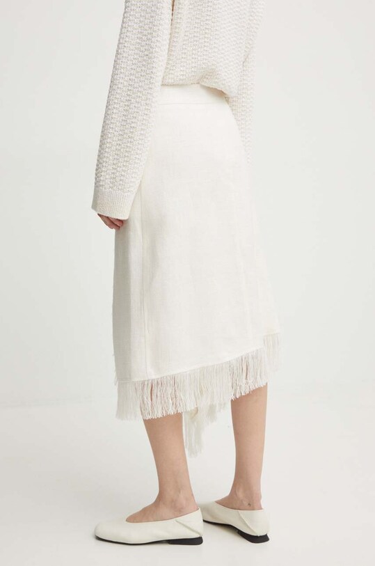 Одежда Льняная юбка A.L.C. Amelie 3SKRT00537 бежевый