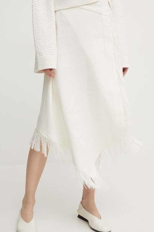 Льняная юбка A.L.C. Amelie бежевый 3SKRT00537