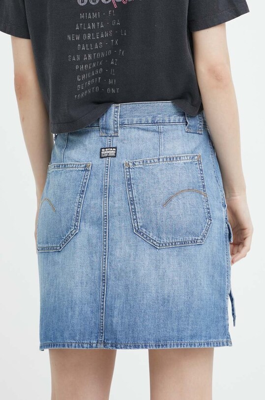 Îmbrăcăminte G-Star fustă din denim D24887.D539 albastru