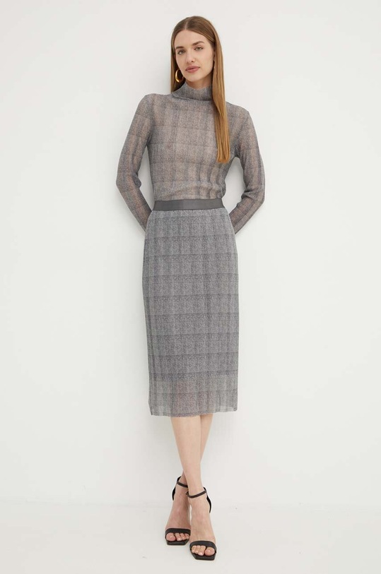 BOSS spódnica 50510258 szary AW24