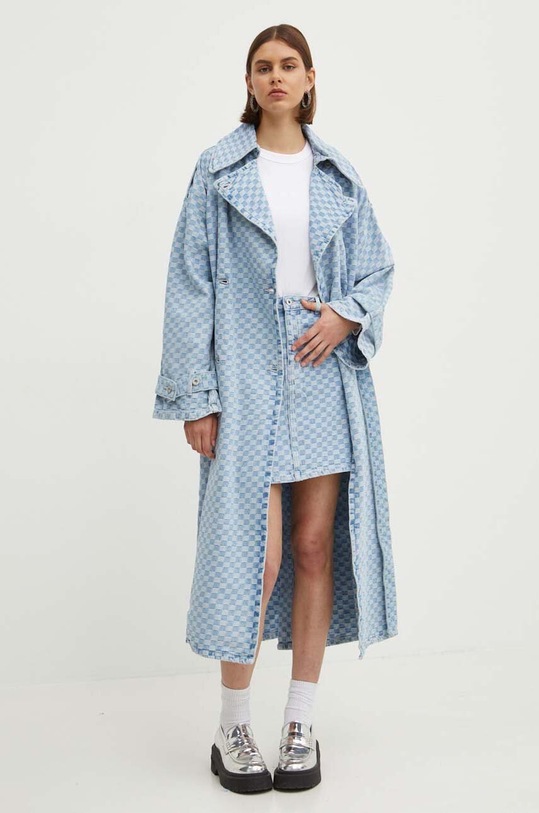 Джинсовая юбка Hugo Blue 50517259 голубой AW24