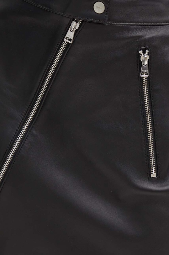 Шкіряна спідниця HUGO чорний 50516749