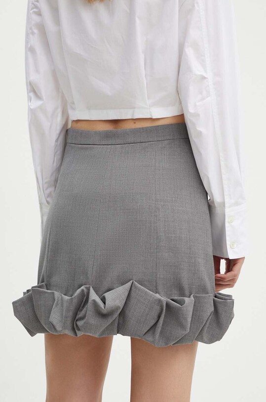 Одежда Шерстяная юбка MSGM 3741MDD22.247506 серый