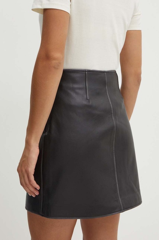 Abbigliamento Weekend Max Mara gonna in pelle 2425406011600 nero