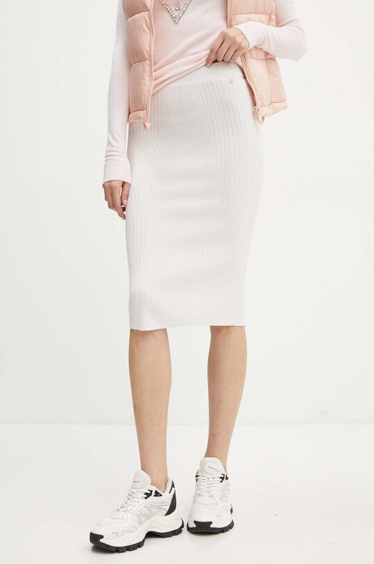 Sukňa Guess LUCILLE pletenina biela W4YD38.Z2U00