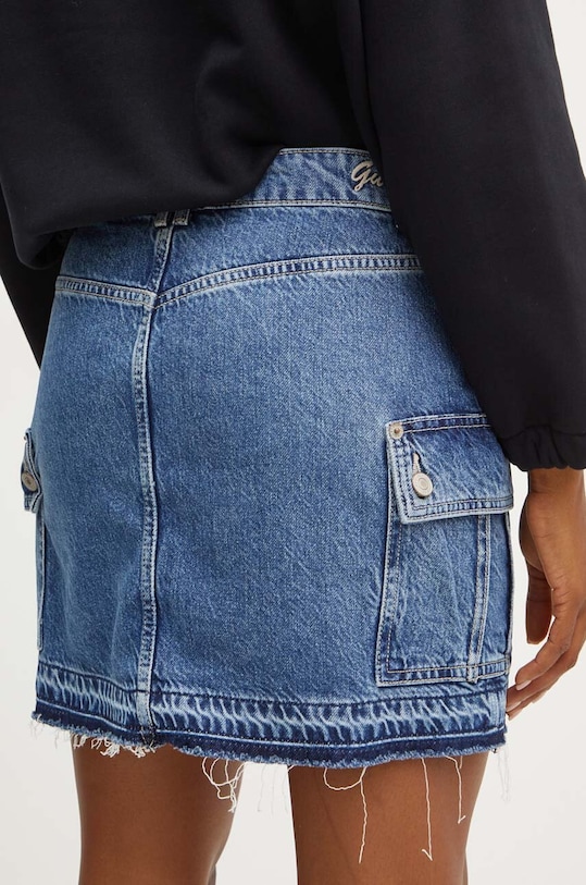 Oblečení Džínová sukně Guess VIVETTE W4YD52.D5B65 modrá