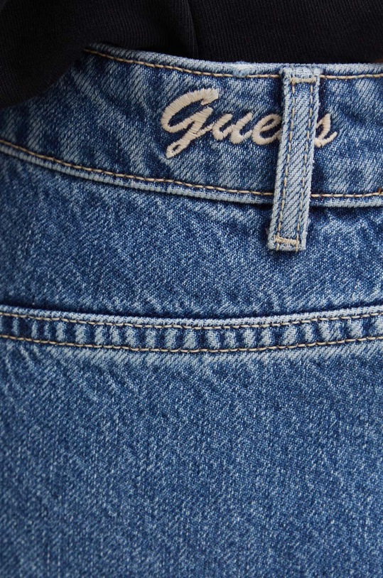 Džínová sukně Guess VIVETTE modrá W4YD52.D5B65