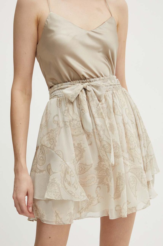 Sukňa Guess LAILA látka béžová W4YD57.WDW82