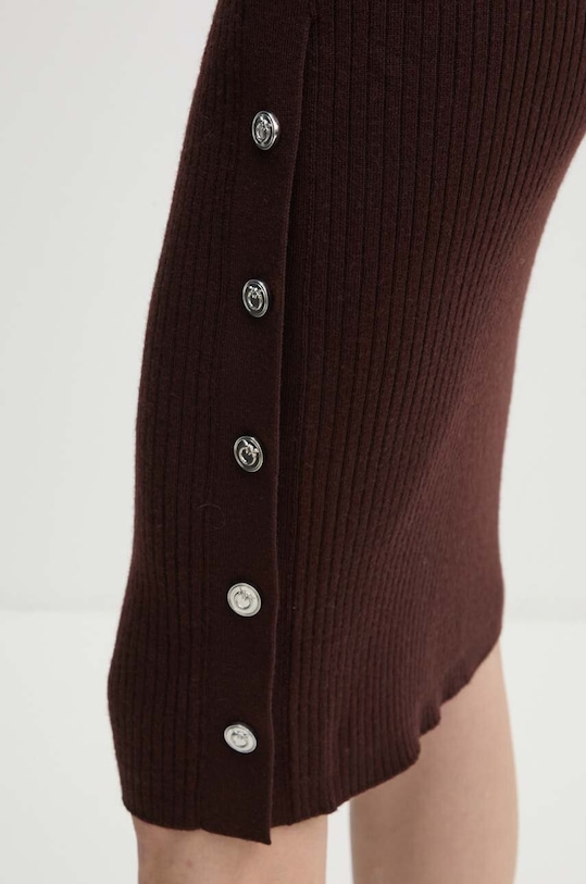 Pinko fusta de lana maro 104021.A15S