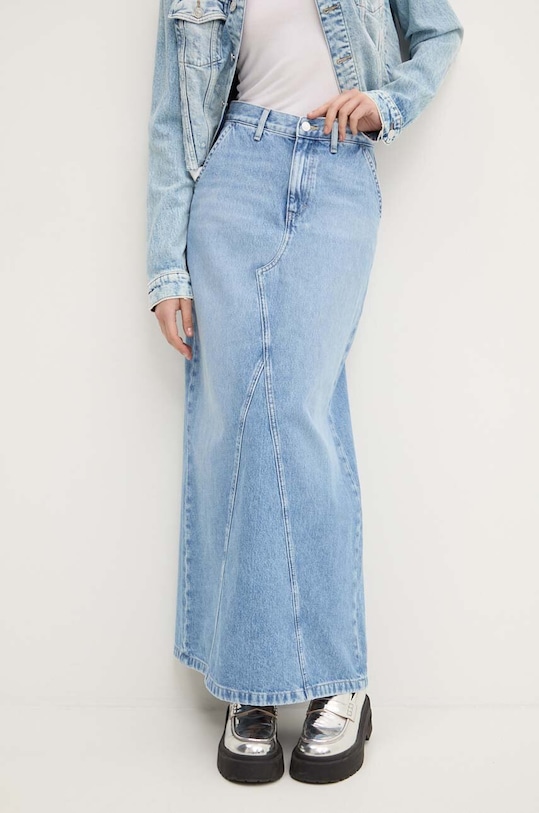 Tommy Jeans spódnica jeansowa DW0DW19294 niebieski AW24