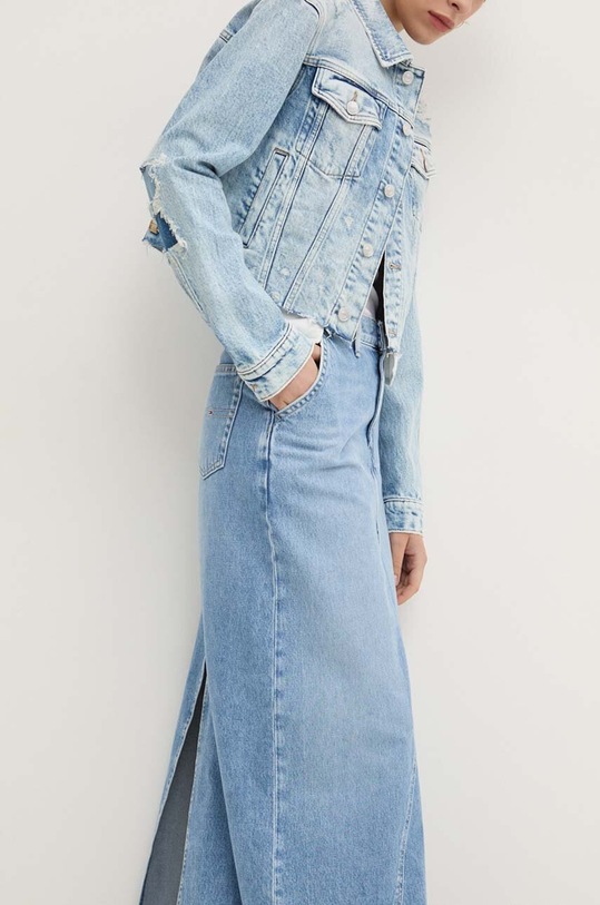 Tommy Jeans spódnica jeansowa niebieski DW0DW19294