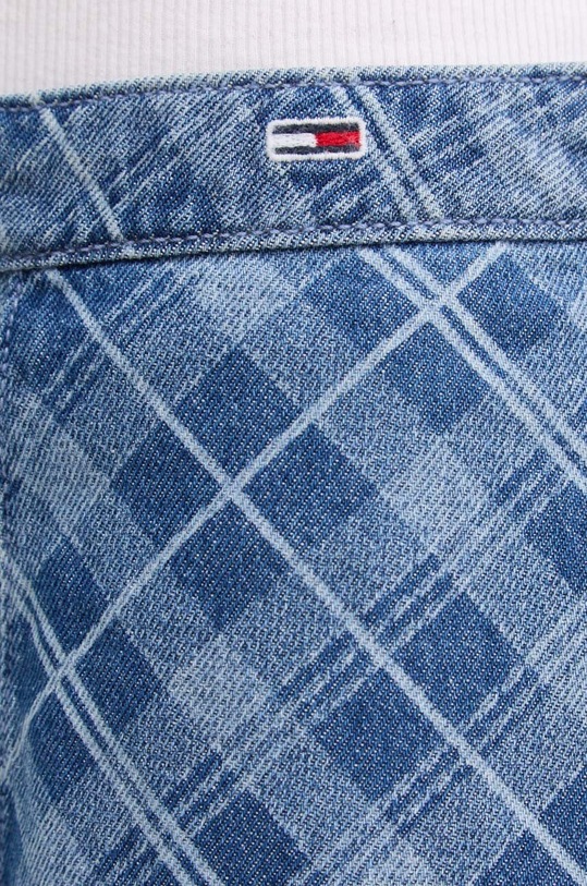 Rifľová sukňa Tommy Jeans modrá DW0DW19237