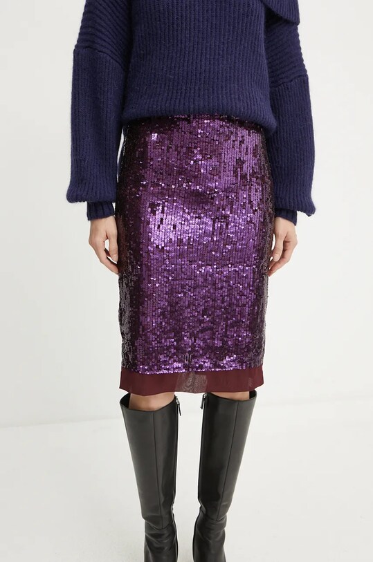 Pinko fusta uni violet 104372.A27N