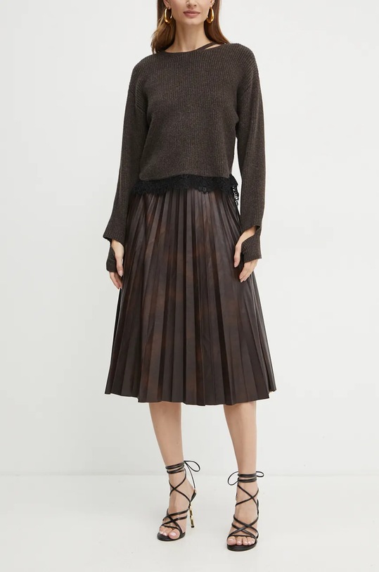 Pinko spódnica casual brązowy 104440.A286