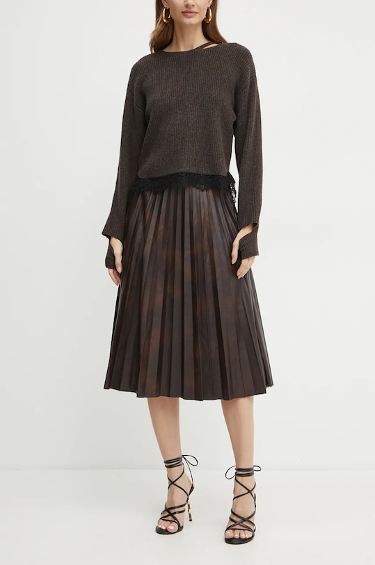 Pinko spódnica casual brązowy 104440.A286