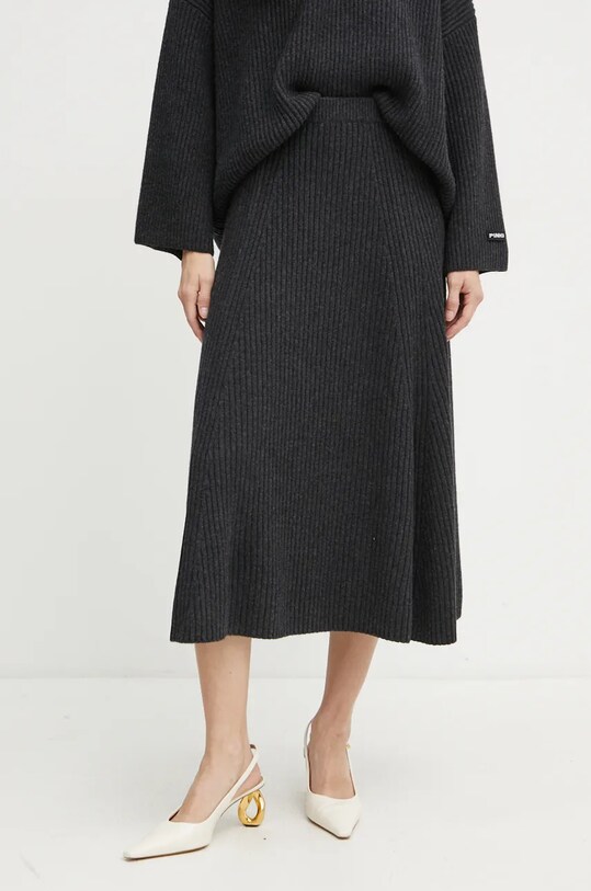 Pinko fusta de lana uni gri 104390.A27B