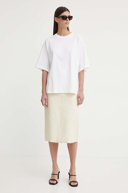 Спідниця Day Birger et Mikkelsen Kellie - Bonded Viscose Blend DAY65243264 бежевий AW24