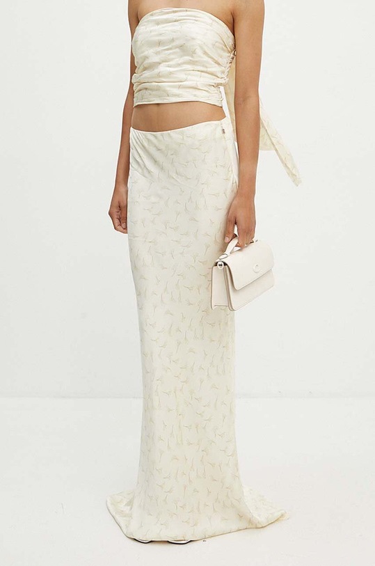 Rotate spódnica Satin Maxi Skirt 1128412986 beżowy AW24