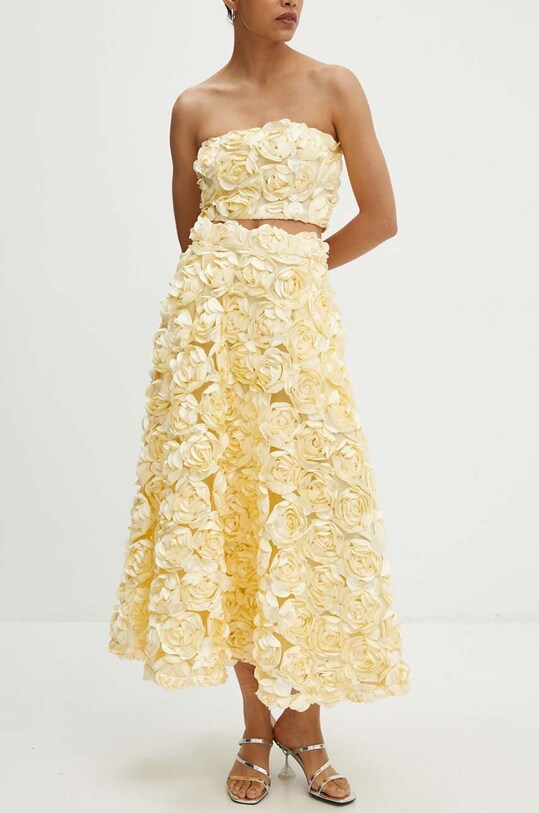 Rotate spódnica Maxi Sun Skirt wzorzyste żółty 1129511895