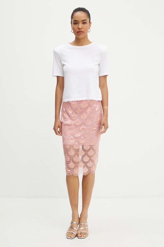 Rotate spódnica Sequin Pencil Skirt 1134461922 różowy AW24