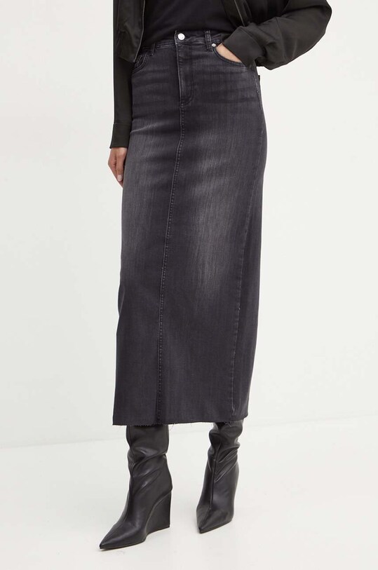 Liu Jo gonna di jeans maxi grigio UF4105.D4811