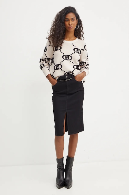 Džínová sukně Liu Jo UF4131.D4448 černá AW24