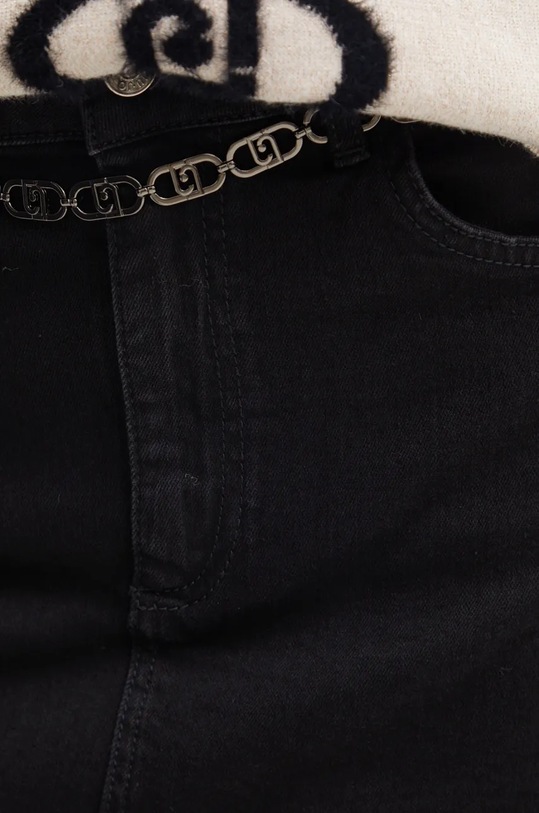 Džínová sukně Liu Jo černá UF4131.D4448