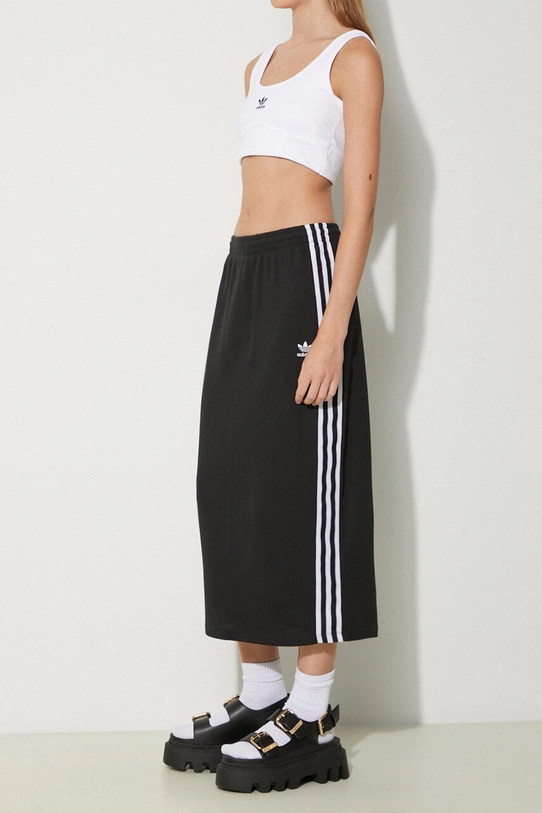 Φούστα adidas Originals Knitted Skirt ίσιο μαύρο IY7279