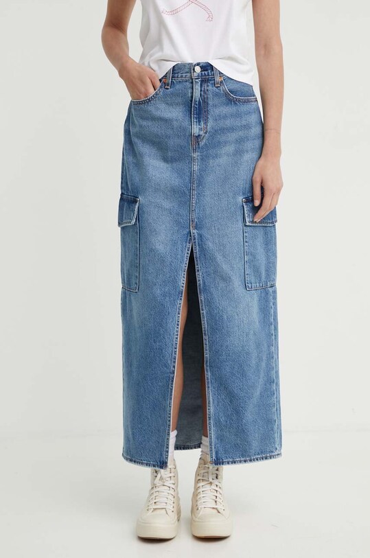 Îmbrăcăminte Levi's fustă din denim 0005S albastru